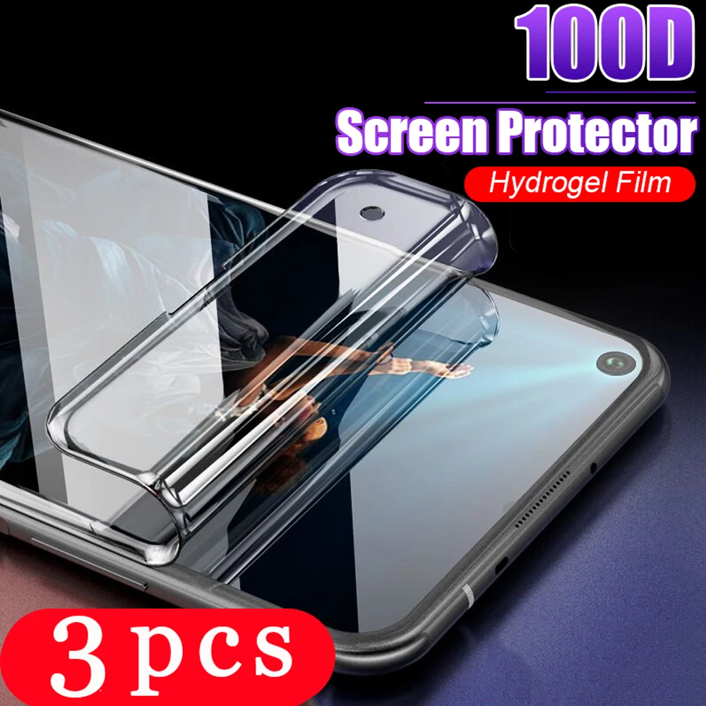 3 шт Мягкий Полный Чехол для huawei honor 20 lite 20i 20s v30 30s view 30 pro plus Гидрогелевая пленка не