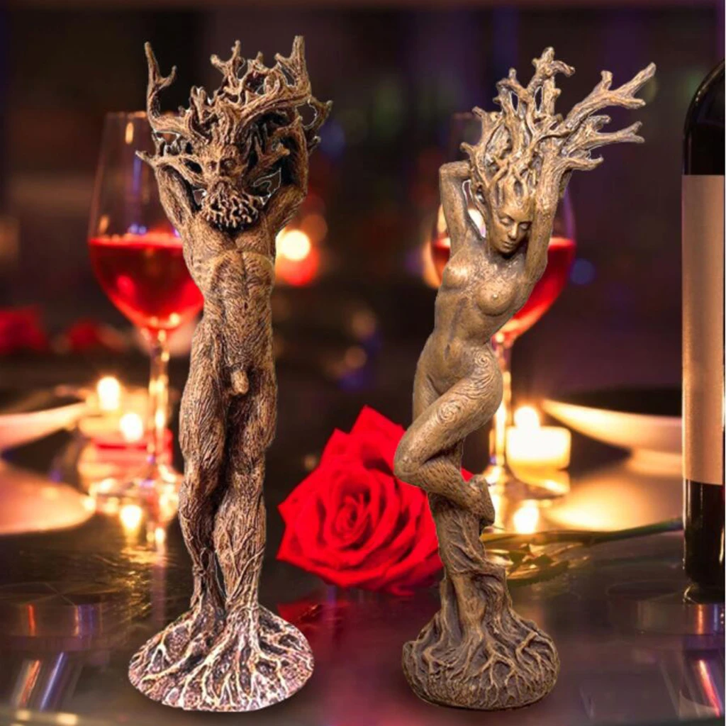 

Resin Tree Man Statue 16cm High Tabletop Figurine Sculpture for Home Decor
