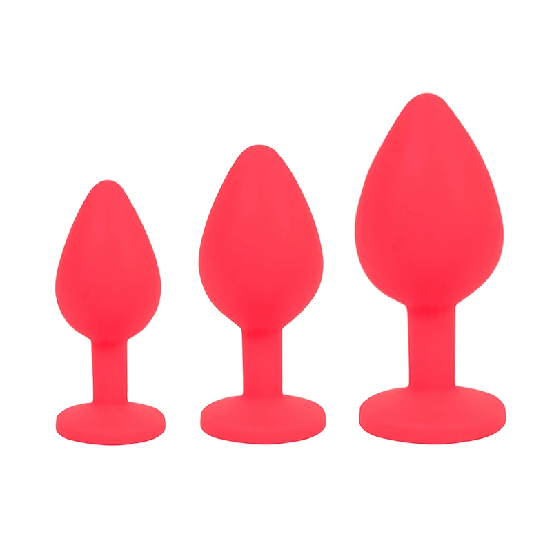 Кристалл ювелирные изделия Анальная вагинальная пробка Массажер Силиконовый