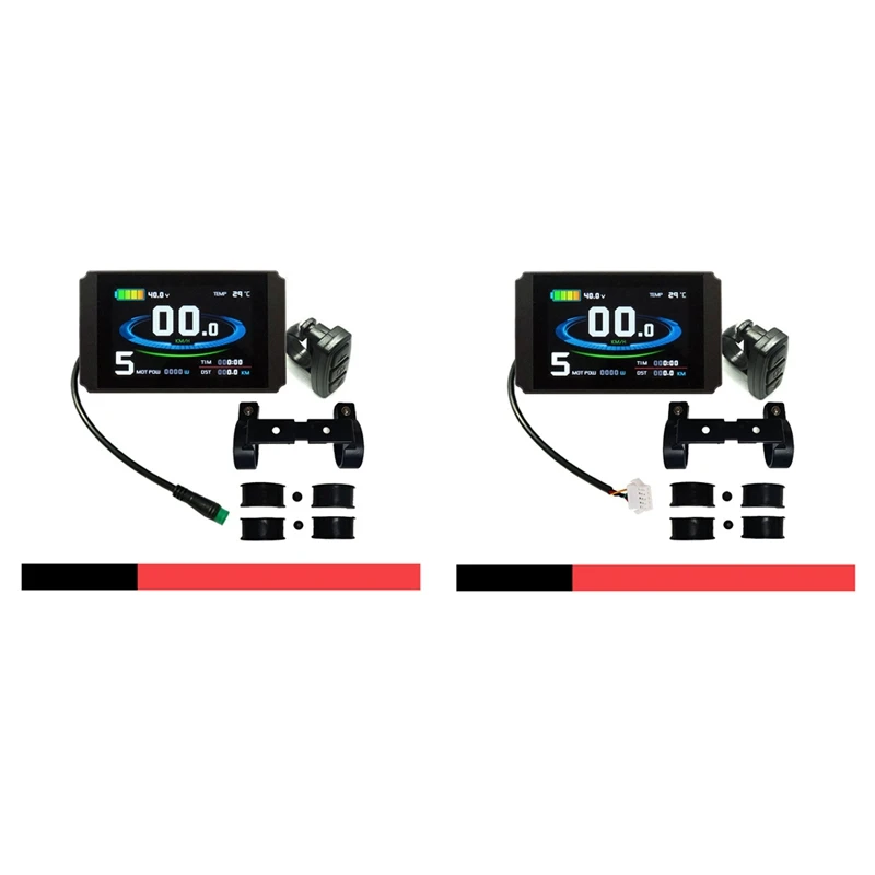 

Аксессуары для электровелосипеда Ebike KT-ЖК-дисплей 8H 24V36V48V USB Plug KT цветной ЖК-дисплей