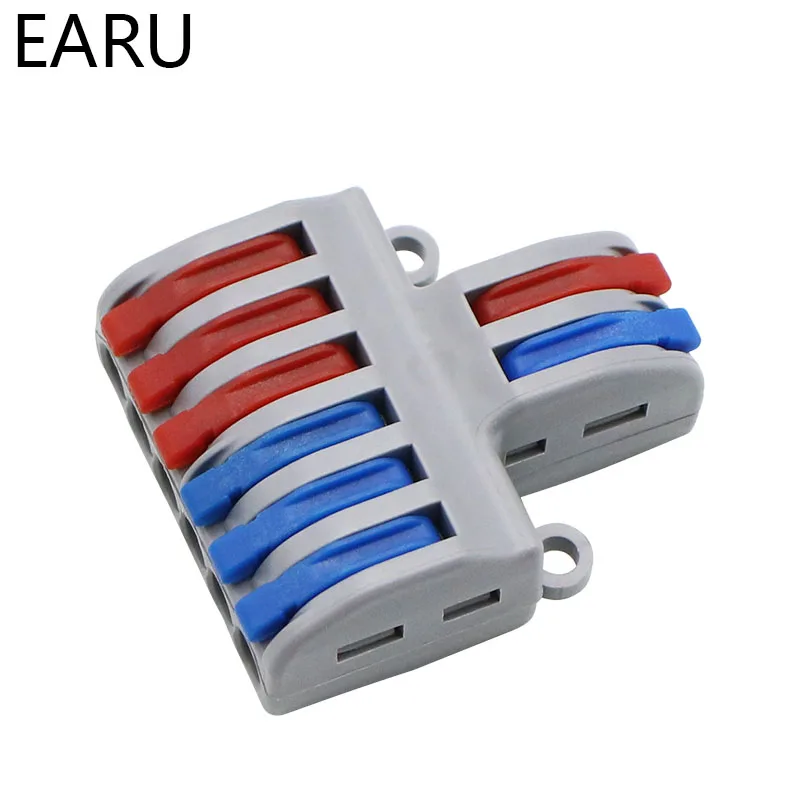 10 шт. SPL-62 2 в 6 из Мини Быстрый Соединитель проводов универсальный кабель проводки