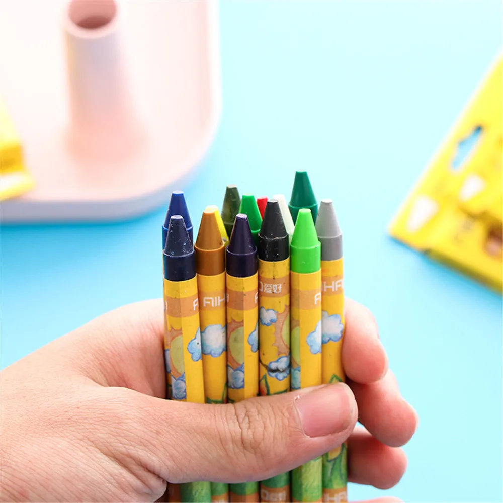 

8/12/24 Colors Crayon Children Non-toxic Painting Coloring Tools Graffiti School Art Supply Crayons for Kids Kawaii Stationery