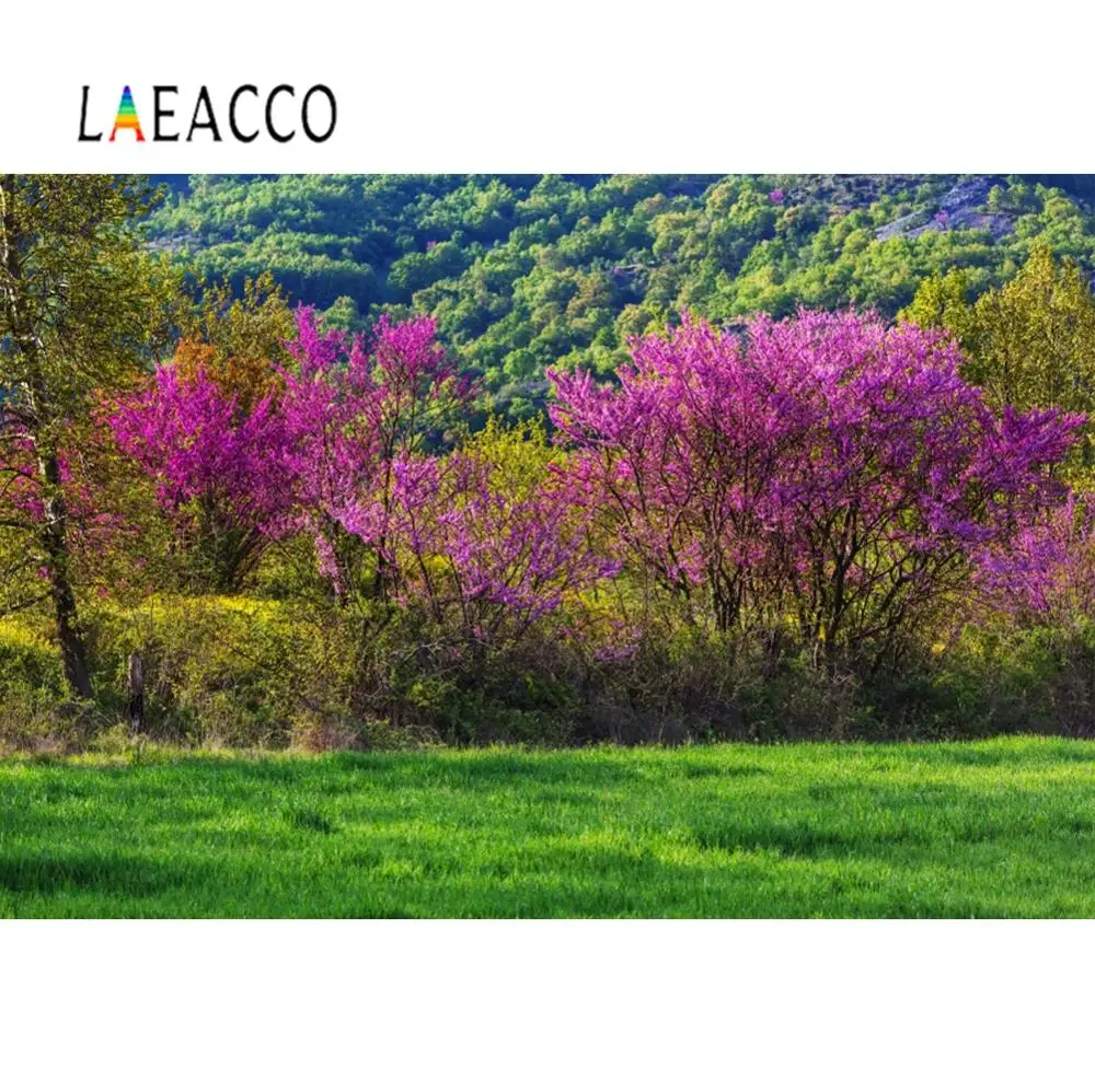 Зеленый фон Laeacco для фотографии травы, цветов и парковых пейзажей, естественный фон для фотосессий в студии.