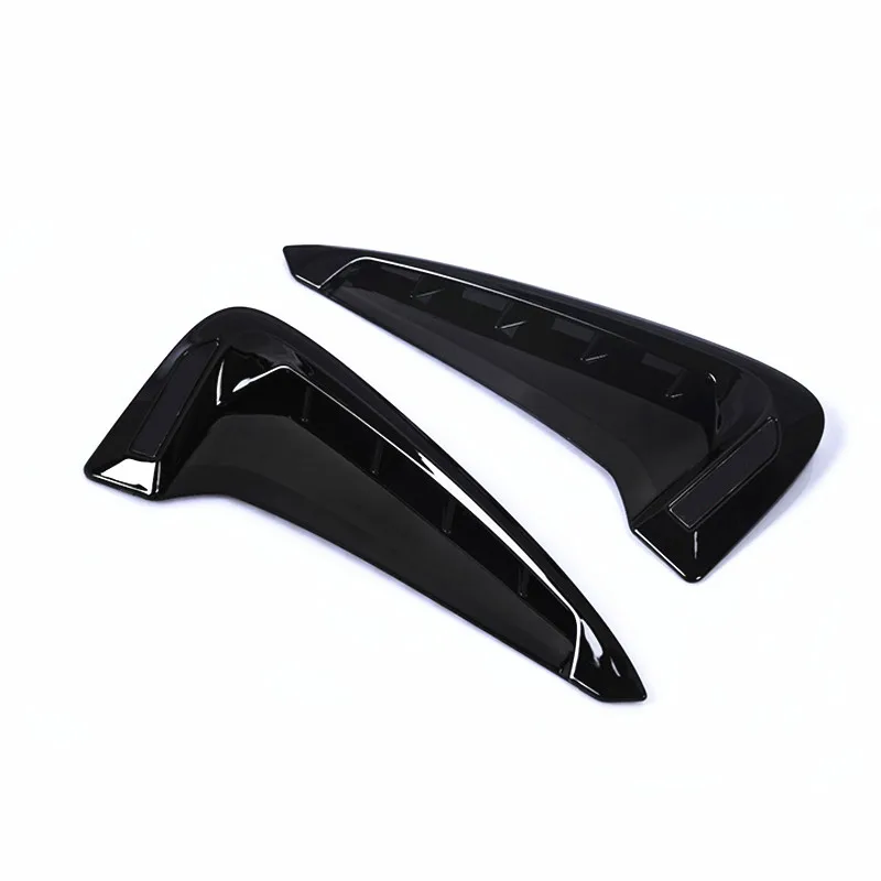 2 шт. Черный Хром ABS боковое крыло воздушный поток Впускное отверстие крышка