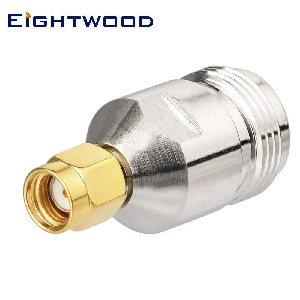 

Eightwood 5PCS SMA to N RF Coaxial Adapter RP-SMA Plug Female to N Jack Female Coaxial Connector Straight 50 Ohm Between Series