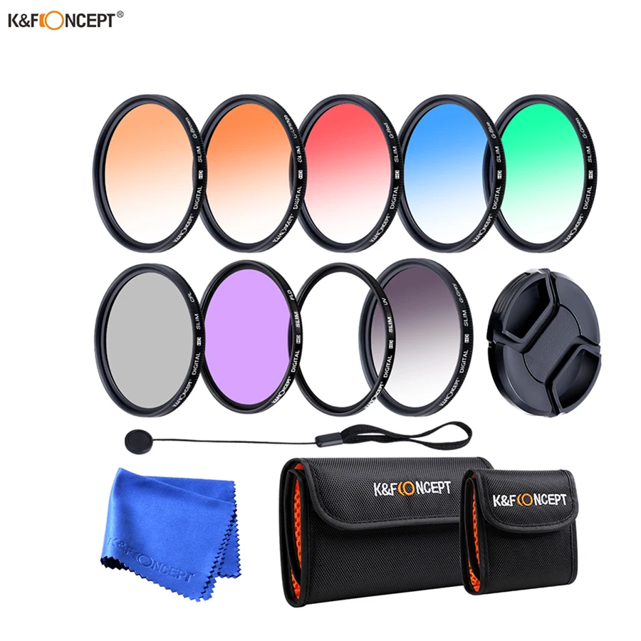 K & F Concept ультратонкий фильтр UV CPL Циркулярный поляризационный FLD Градуированный 37