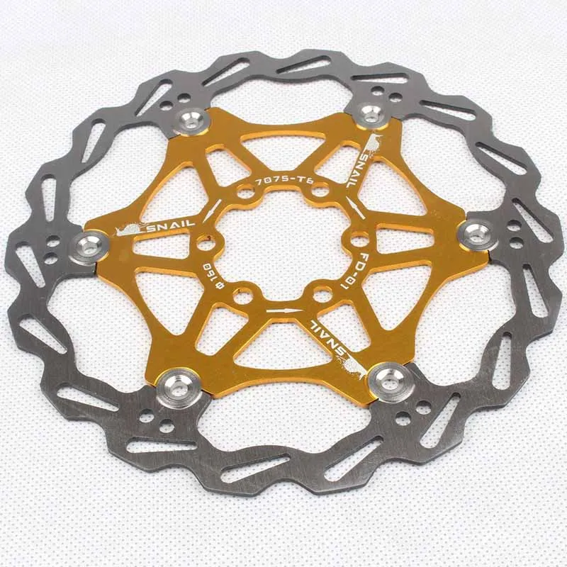 Bicycle Brake Rotor MTB Mountain Bike Super Heat Dissipation Floating Disc 160/180/203mm Six Nails | Спорт и развлечения
