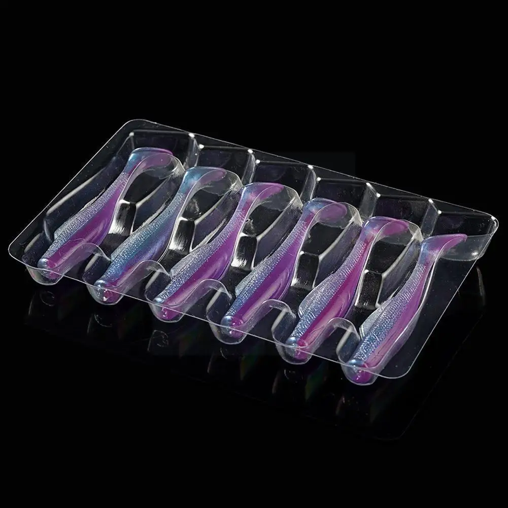 

6cm 1.8g Soft Fishing Lure Floating T Tail Worm Stick 6 Color Lure Bass Bait Style Senko Q0h4