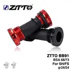 ZTTO BB91 6873 мм велосипедный вынос руля подшипник каретка винт Тип велосипедная ось горного велосипеда дорожный велосипед каретка Водонепроницаемый CNC сплав BB