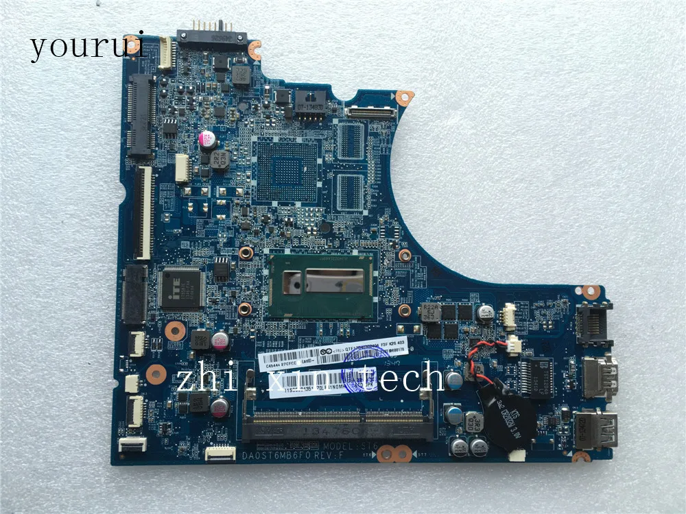 Yourui для Lenovo ideapad FLEX 14 ноутбук материнская плата DA0ST6MB6F0 с SR16Q i3 4010u процессор
