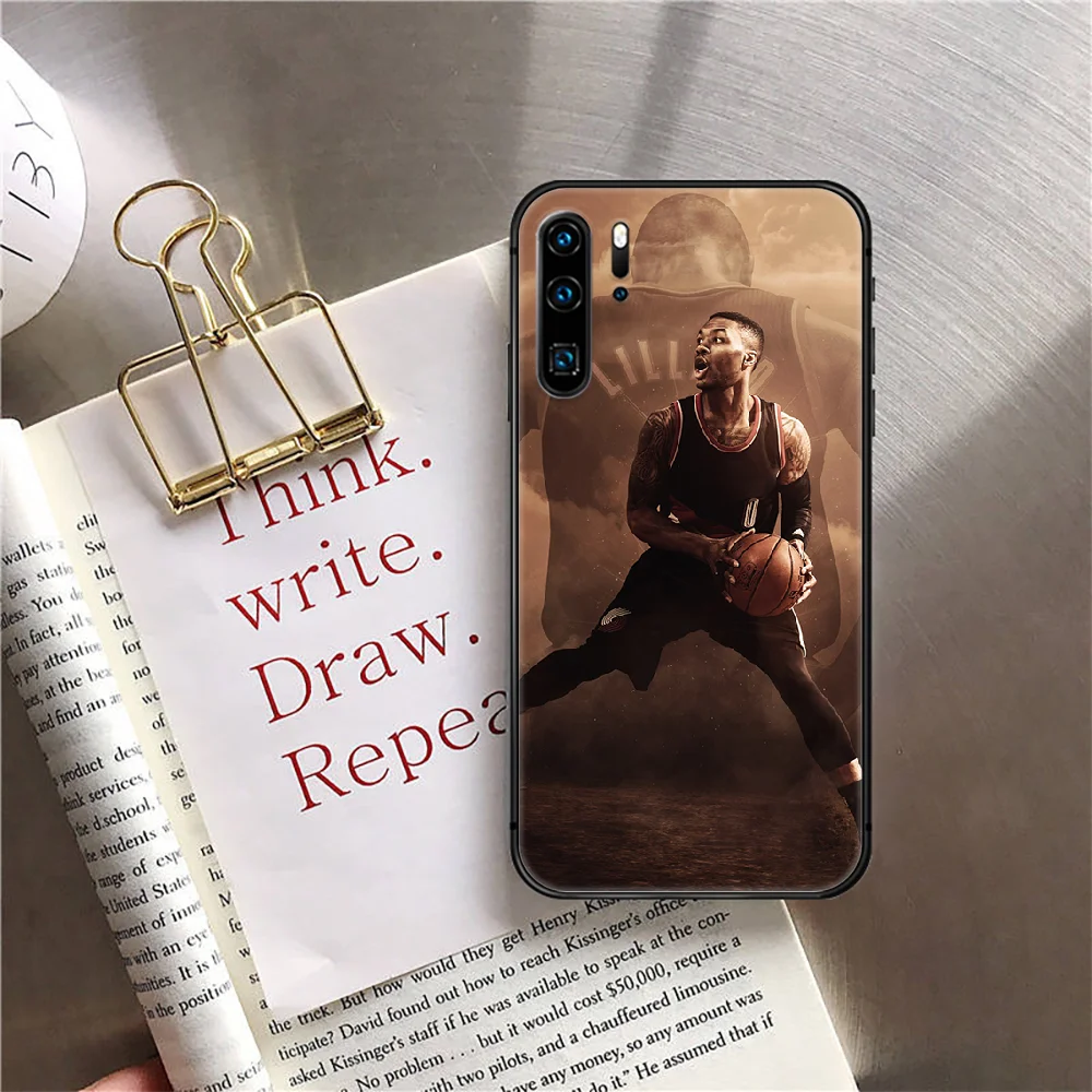 

Damian Lillard 0 Basketball Phone Case Cover For Huawei Mate P 10 20 30 40 Lite Pro Smart Z 2019 Black Cell Coque Silicone