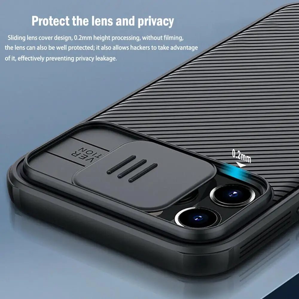 

For iPhone 12Mini/12/12Pro/12Pro Max Mobile Phone Case Business Slide Cover Camera Lens Protection Case