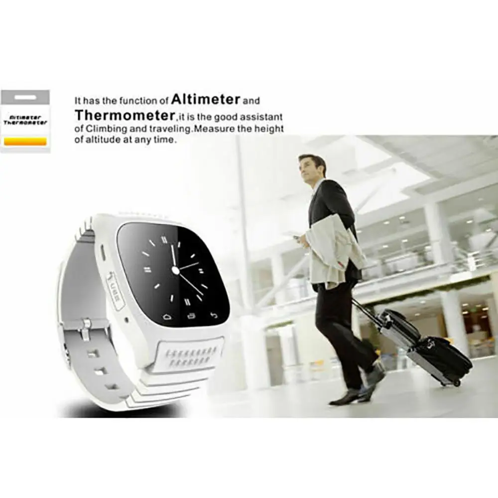 M26 waterproof Smartwatch Bluetooth Smart Watch Daily LED Display For Android Phone Sync Pedometer | Электроника