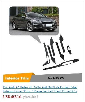 Для Audi A5 Sline хэтчбек высокое качество задний спойлер из полиуретана диффузор бампер Защита бампера Защита заднего бампера
