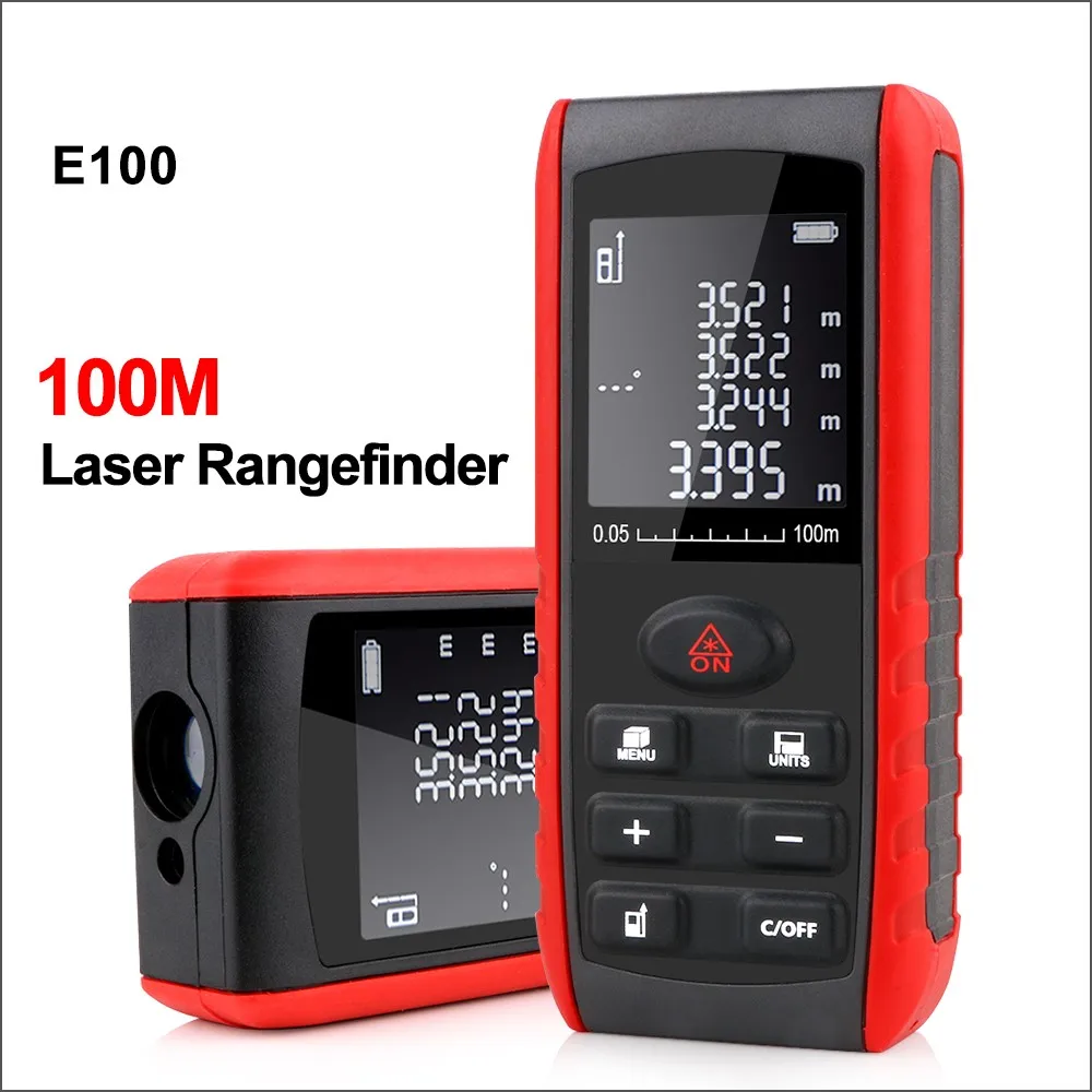

DZYTEK Laser Distance Meter 40M 60M 80M 100M Rangefinder Digital Laser Range Build Measure Device Test Tool Measuring Device
