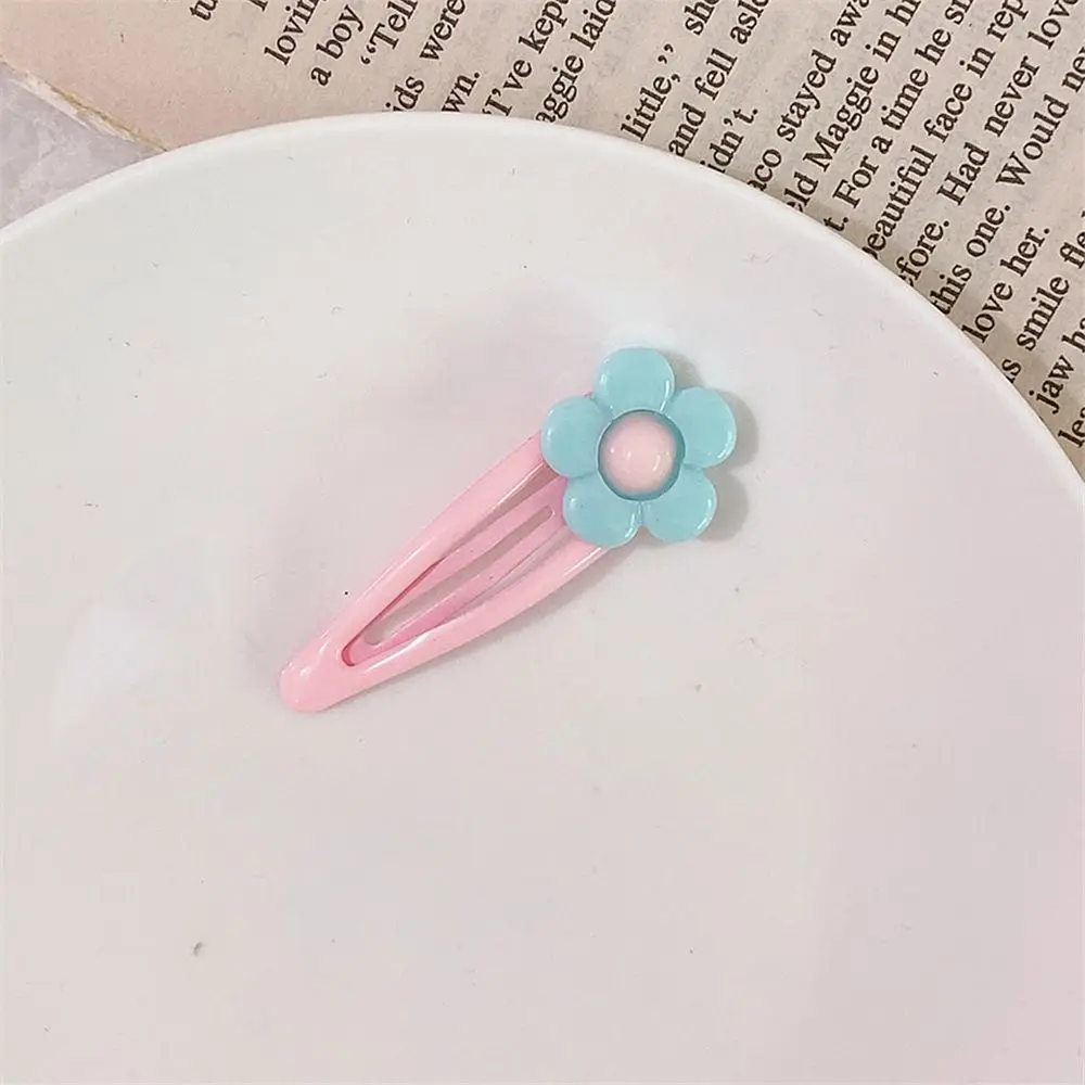 2 шт. милый кремовый маленький цветочный зажим для волос заколка в форме сердца