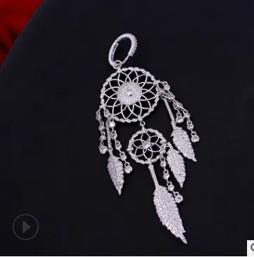 fashion low price high quality diamond crystal End-customized zircon 925 silver needle dream web tassels lady's earings 46 | Украшения
