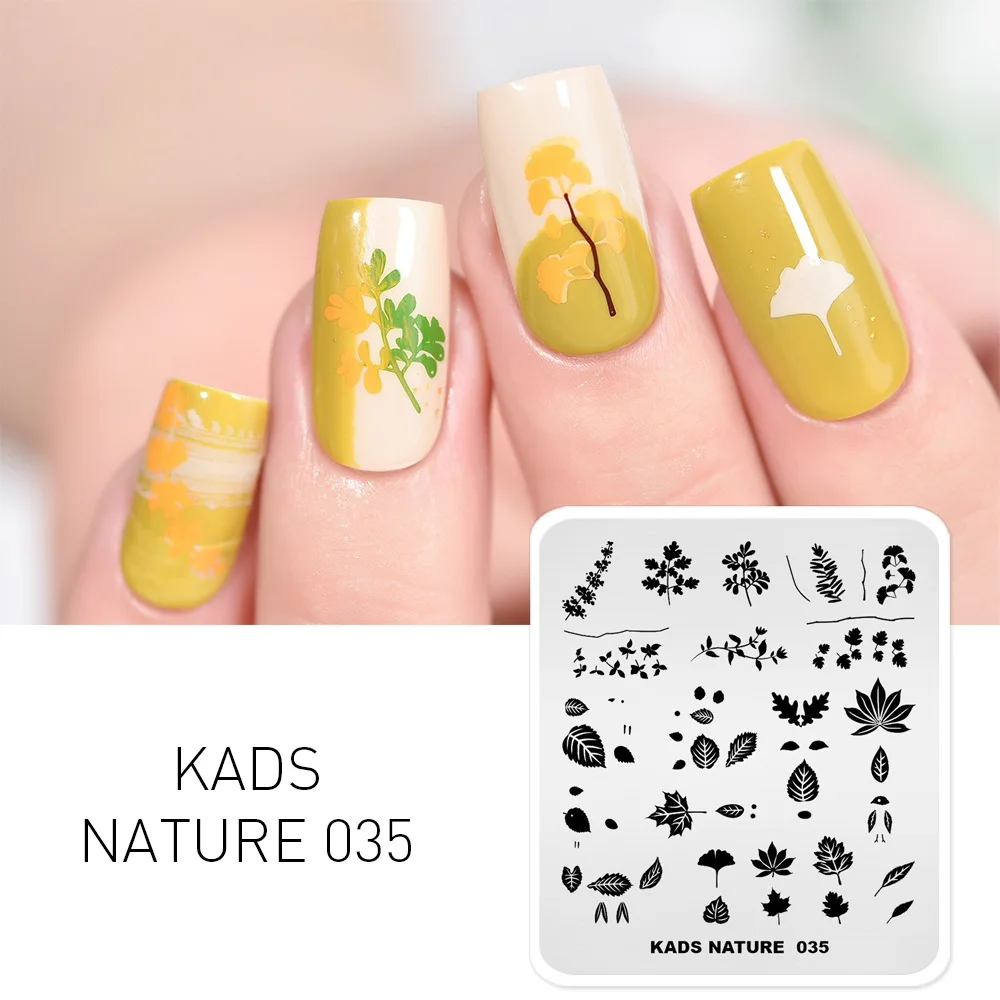 Nature 035 Rolabling Новое поступление 17 ногтей штамповки пластины дизайн ногтей шаблоны для стемпинга для палитра лаков инструмент для трафаретов печать ногтей искусство стемпинг штамп для стемпинга пластины для стемпинга - Цвет: Nature 035