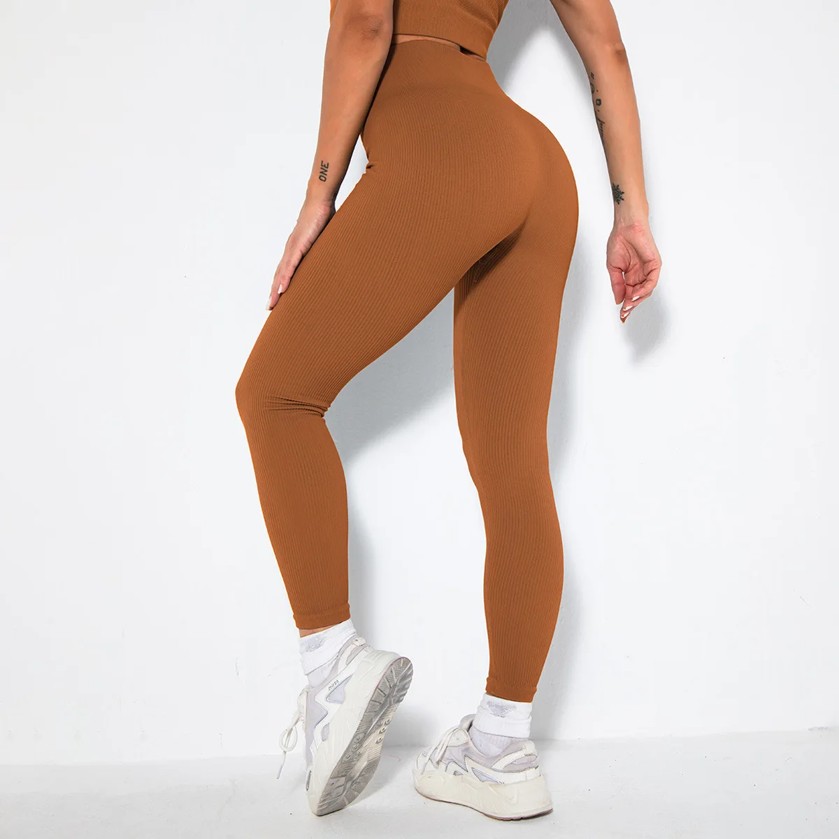 

Леггинсы женские, бесшовные, с высокой талией, пуш-ап, для фитнеса, спортзала, спортивные трико для бега