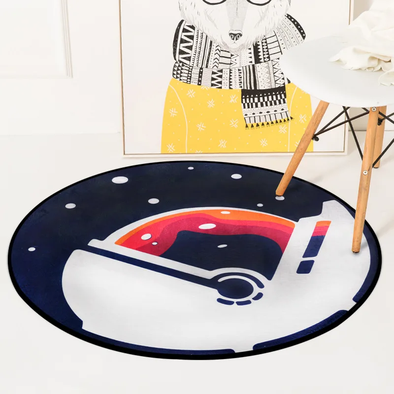 color3 Европейский геометрический круглый ковер для гостиной, детской спальни, коврики и ковры, компьютерный стул, напольный коврик, ковровое покрытие для раздевалки - Цвет: color3