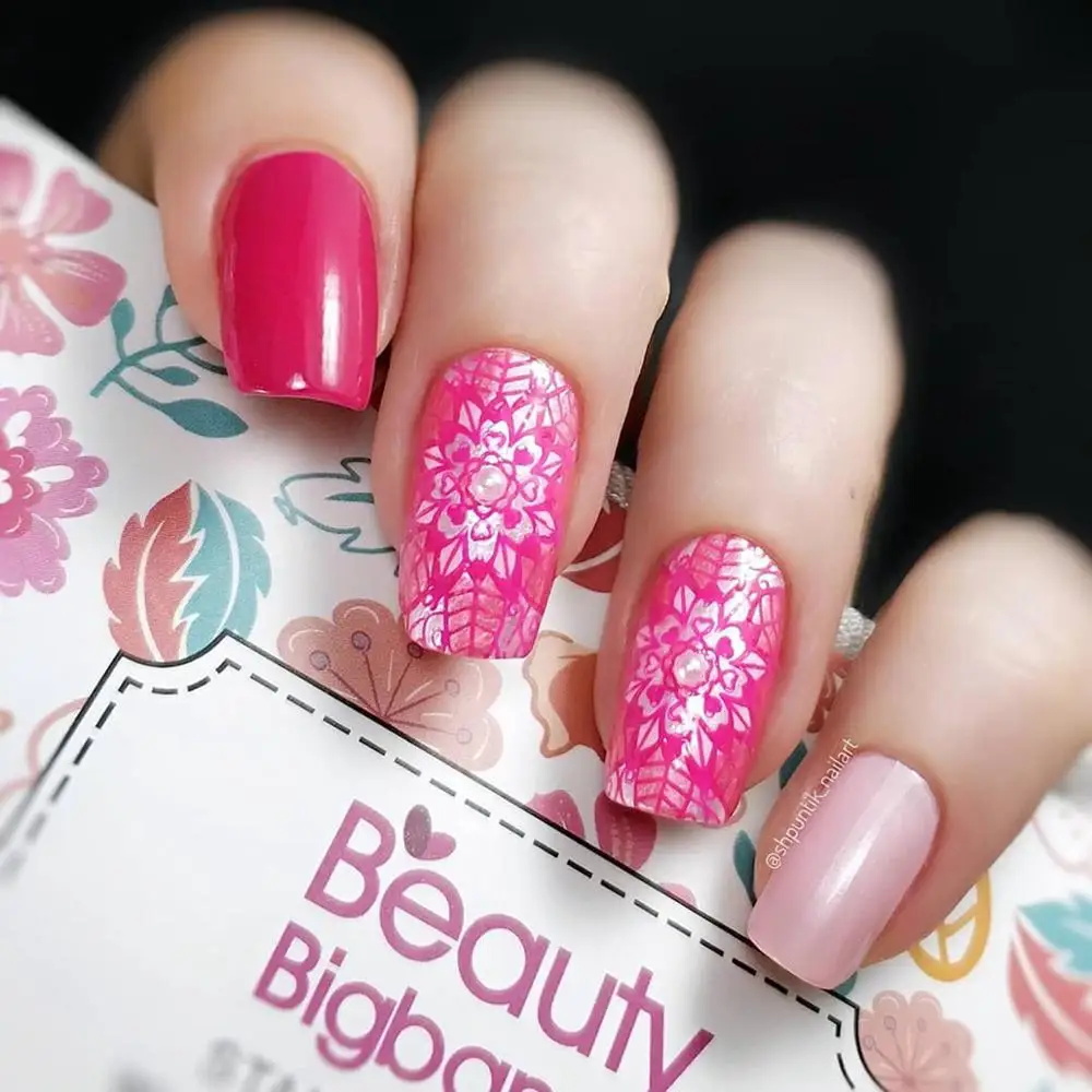 BeautyBigBang пластины для стемпинга ногтей 6*12 см для стемпинга Ретро Цветочный Лист тема для дизайна ногтей шаблонные штампы для ногтей BBB XL-038