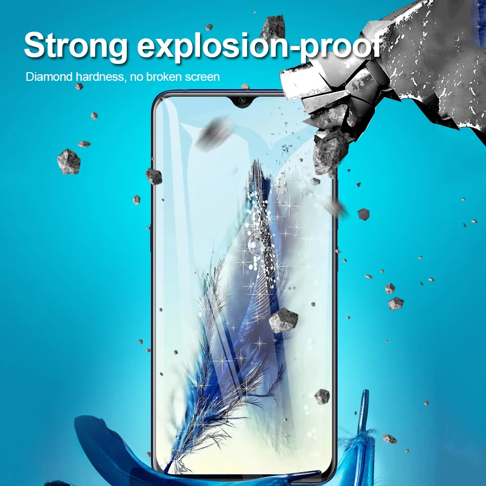 Алмазное закаленное стекло для телефона 7 8T 8 9 Pro Max Mi 9T K20 K30 Защита экрана защитное
