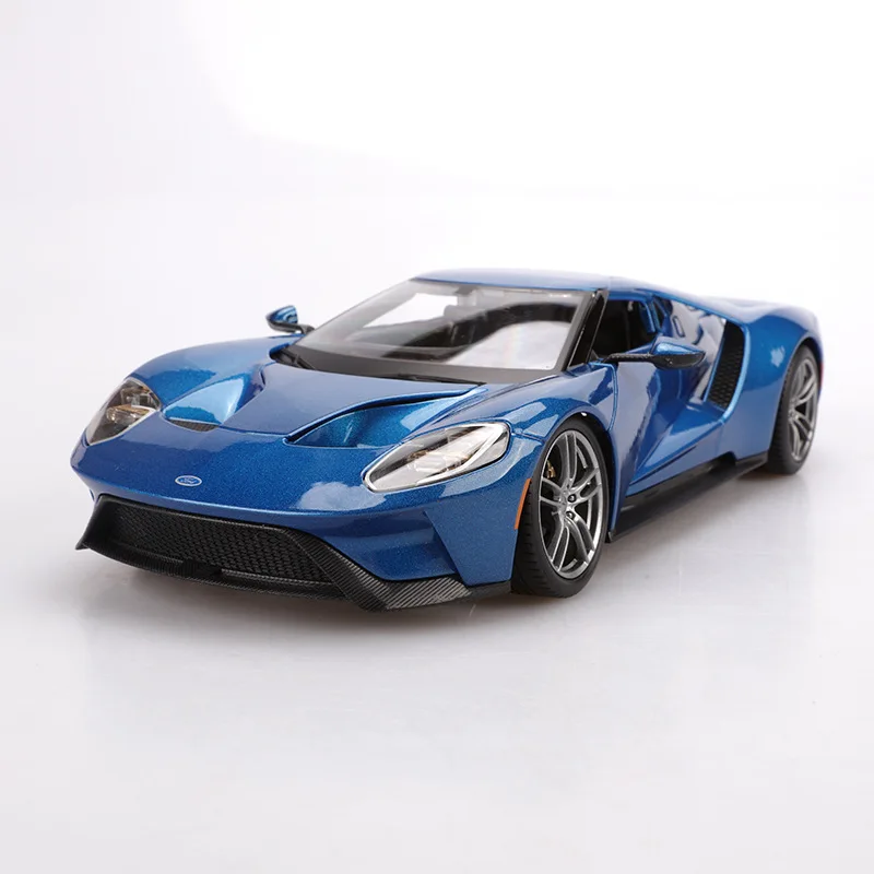 Модель автомобиля из сплава в масштабе 1:18 модель Ford GT 2017 подарок для детей |