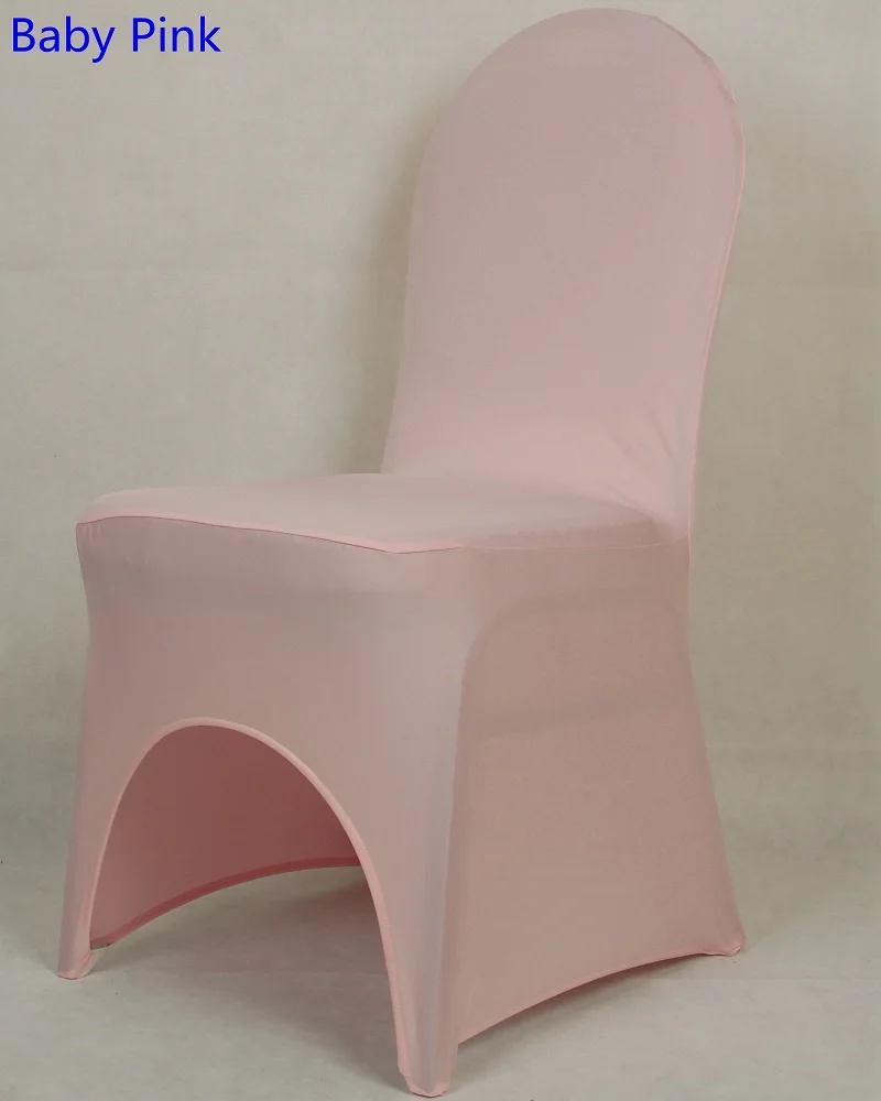 BABY PINK 24 цвета чехлы на стулья из спандекса чехлы на стулья из Китая универсальные чехлы на стулья из лайкры для обеденного стула кухонные моющиеся толстые - Цвет: BABY PINK