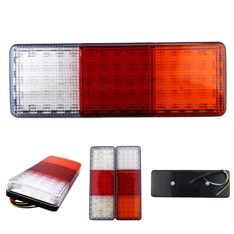 2x 75LED 12В 24В Грузовик Автобус Ван Стоп задний индикатор светильник s обратный