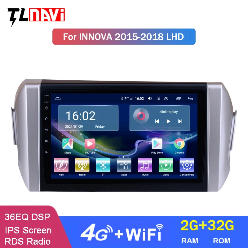 

Android 10 радио для 2015-2018 Toyota INNOVA LHD RHD GPS навигация автомобильный мультимедийный плеер