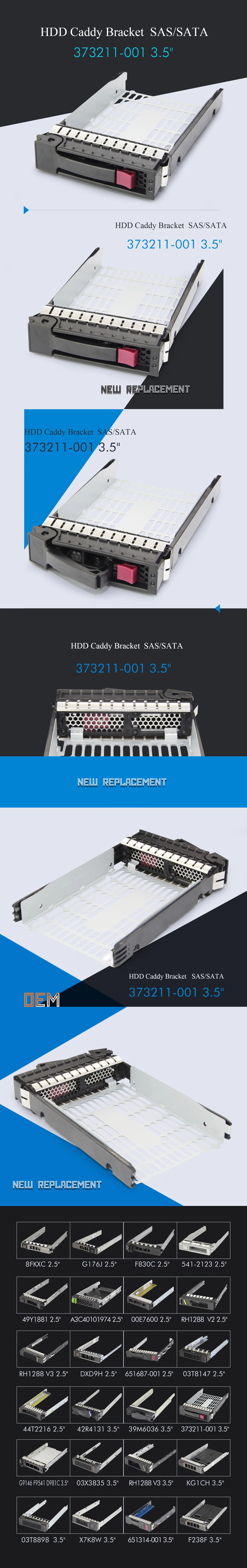 3," Горячая замена Caddy 373211-001 SAS SATA HDD Caddy Кронштейн для hp DL140 DL360 DL160 DL380 G5 G6 G7 dserver-лоток