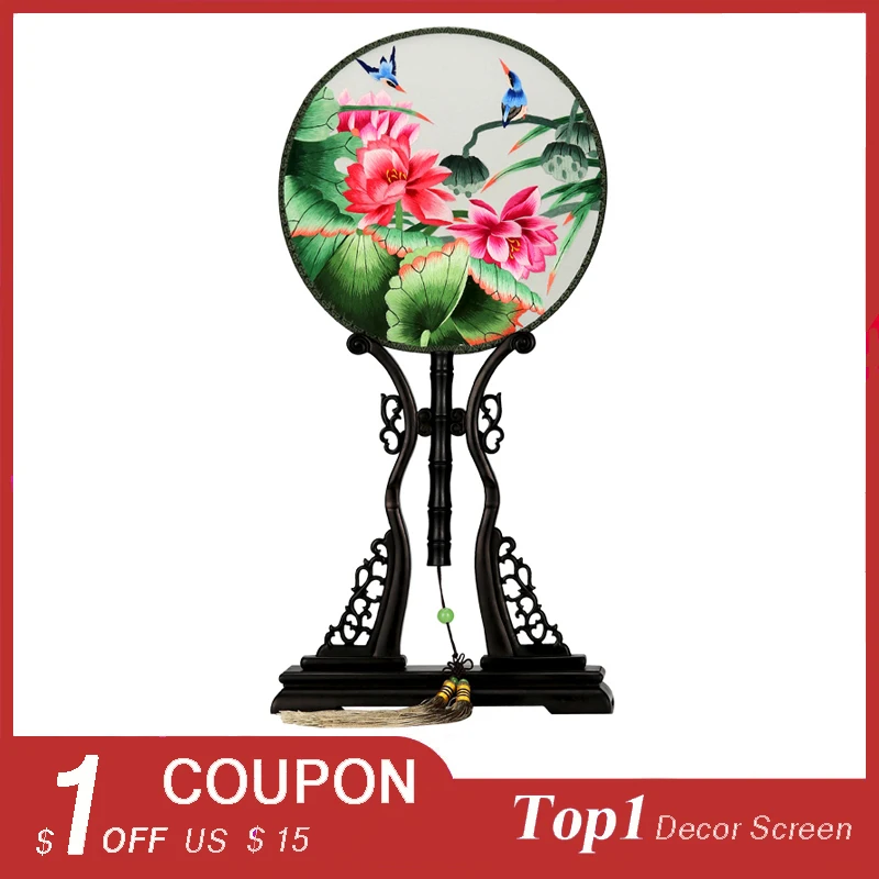 1 шт. Складной вентилятор Круглый Вентилятор веер в виде цветка подарок ручной