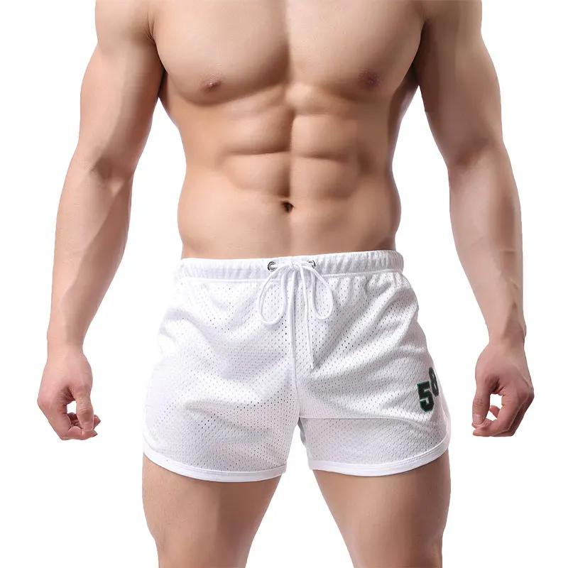 Мужские быстросохнущие шорты для бега с сетчатой стрелкой мужская спортивная