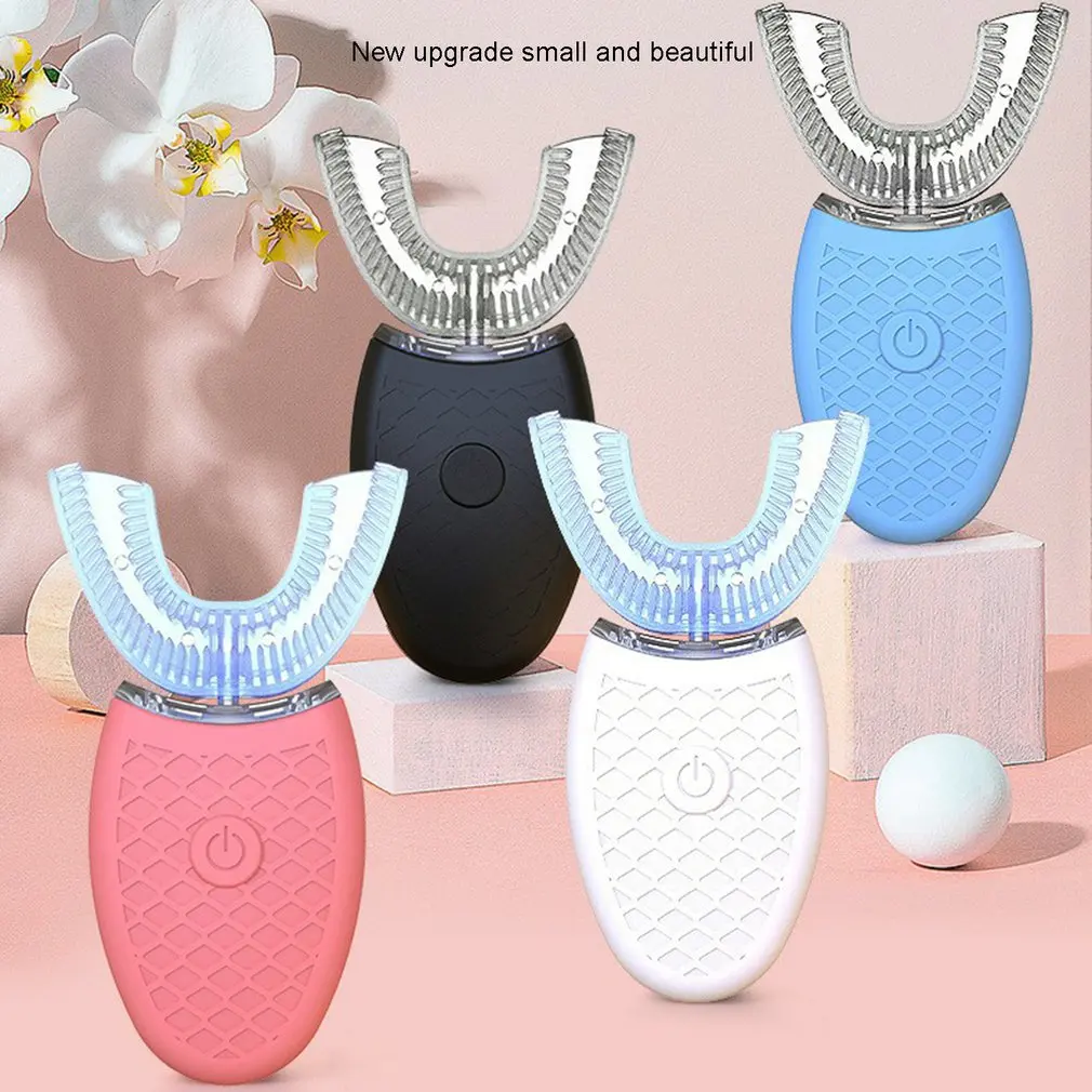 

360 Degrees Intelligent Automatic Toothbrush Sonic Electric Toothbrush U Type Tooth Brush USB Charging Brush