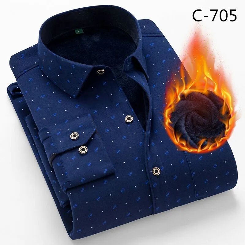 Зимняя рубашка размера плюс 8XL из плотного бархата, мужская повседневная клетчатая рубашка с длинным рукавом, теплая флисовая подкладка, модные мягкие фланелевые рубашки