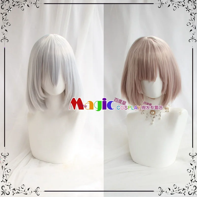 

Game Azur Lane HMS Sirius Cosplay Wig Women Heat Resistant Synthetic Pink White Cosplay Wig