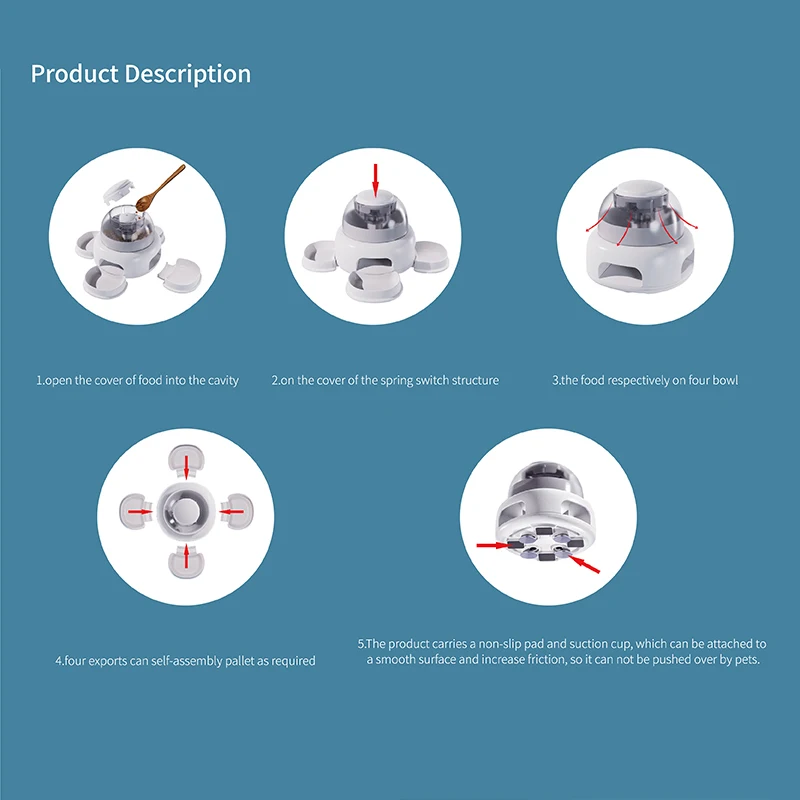 

Pet Slow Feeding Toy Funny Cat Dog Interactive For Training Playing Exercise IQ Feeder Leakage Food Bowls