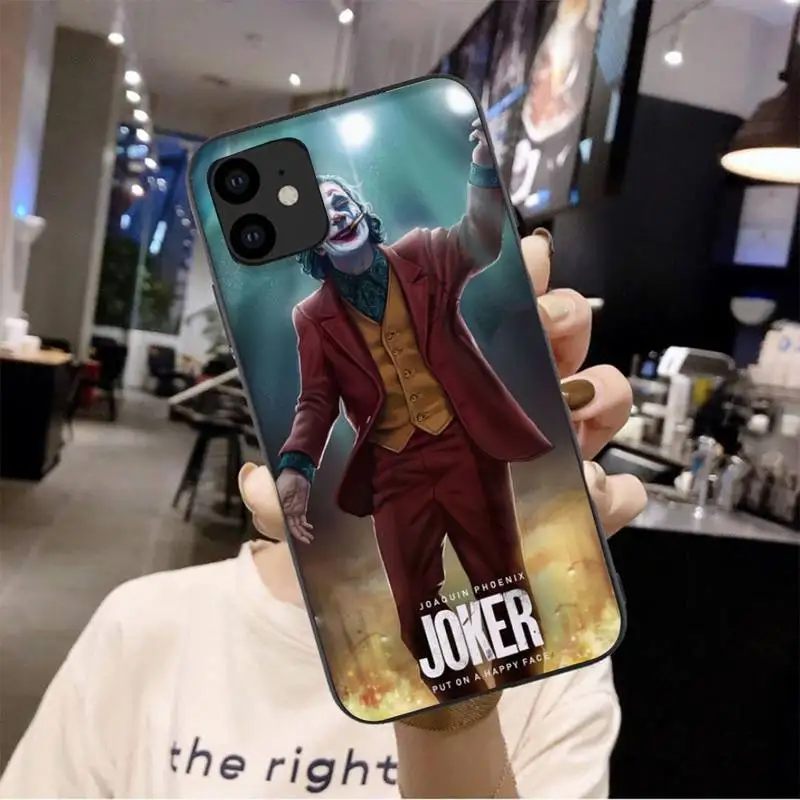

0 Joker Joaquin Black Soft Phone Case For Iphone 6 6s 7 8 Plus XR X XS 11 12 Pro Mini Max