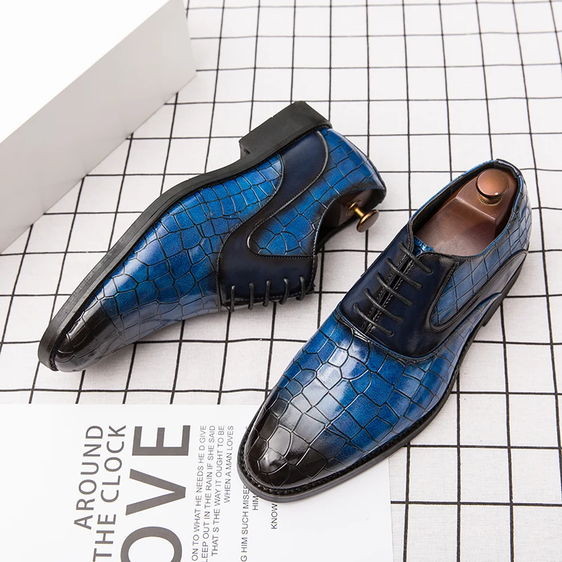 Мужские модельные туфли размера плюс Большие размеры 38-47 для мужчин Свадебные