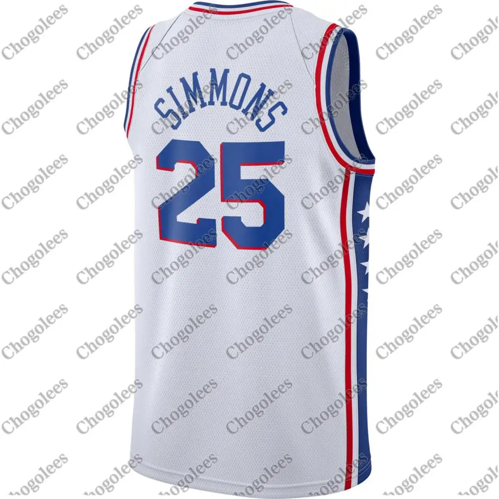 

Men Basketball Jersey Ben Simmons Philadelphia 20192020 Swingman Jersey Association Edition White