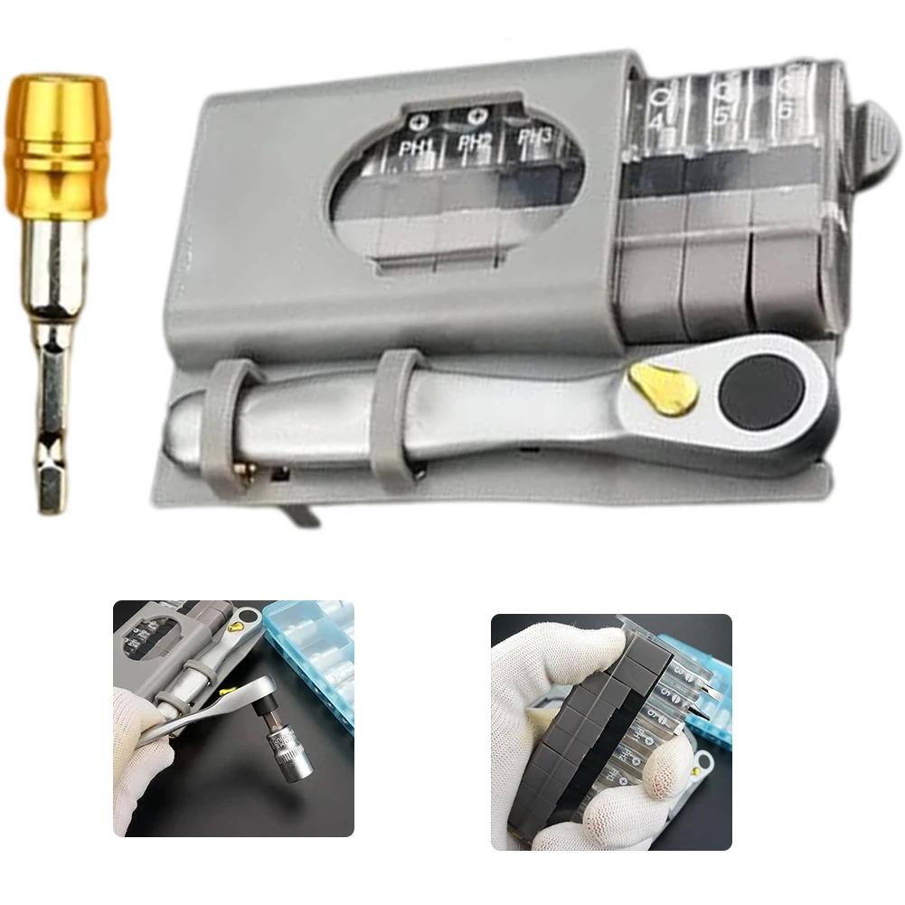 

Набор отверток с храповым механизмом, 12 шт./компл.