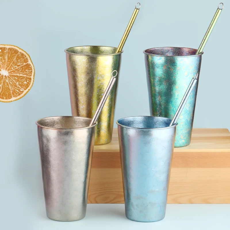 Tiartisan Ультралегкая титановая Однослойная чашка красочная Кружка со свободной