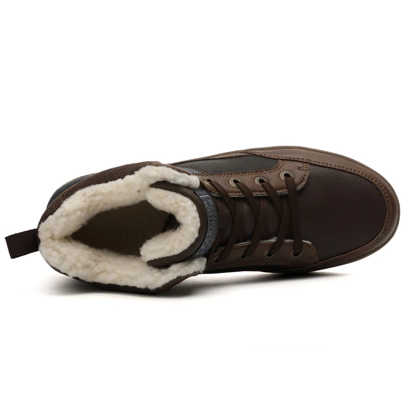 Мужские ботильоны черные зимние ботинки большого размера 11 мужские теплые