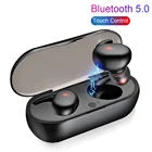 TWS Bluetooth 5,0 наушники с зарядным устройством, беспроводные наушники с сенсорным управлением, спортивные водонепроницаемые наушники-вкладыши, гарнитура для Iphone, Android