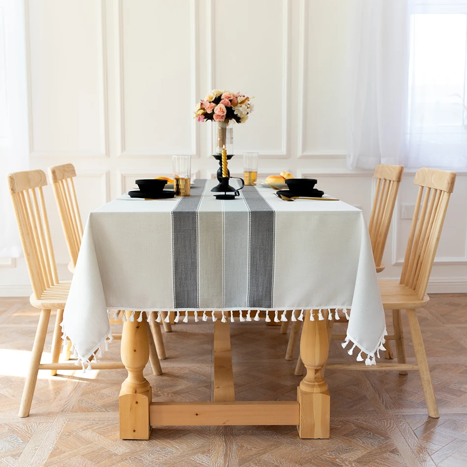 1 шт Рождественские декоративные скатерти ресторан ткань из хлопка и льна с