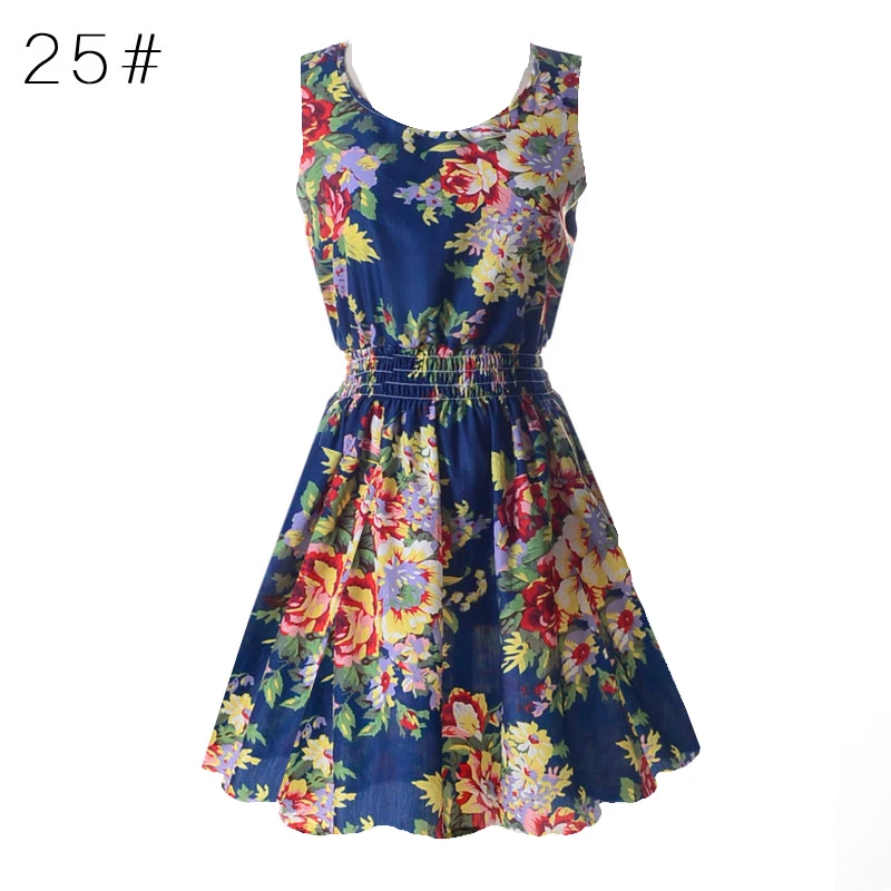 Женская шифоновая майка без рукавов Пляжная футболка с цветочным принтом 11