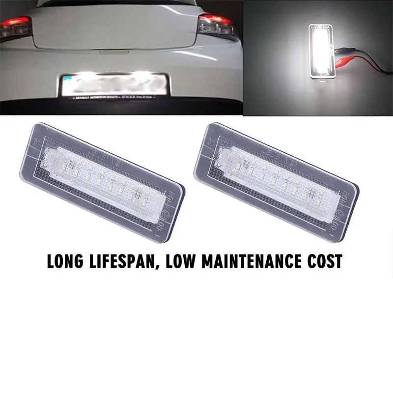 1 пара 18LED Canbus светильник номерного знака 6000K для Benz Smart Fortwo Coupe 450 451 без ошибок