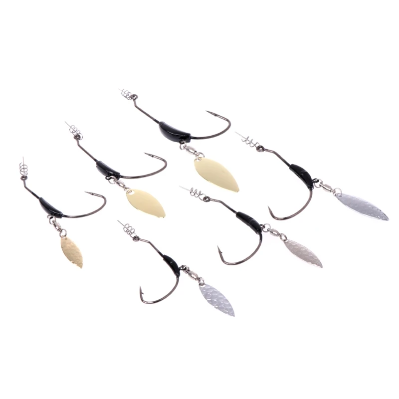 

Fishing Lures Crank Jigging Hook Metal Spoon Sequins With Add Weight Lead Tools R58B