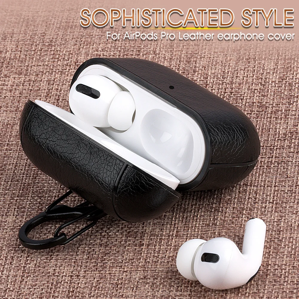Чехол из искусственной кожи для Airpods Pro роскошный защитный чехол с пряжкой против