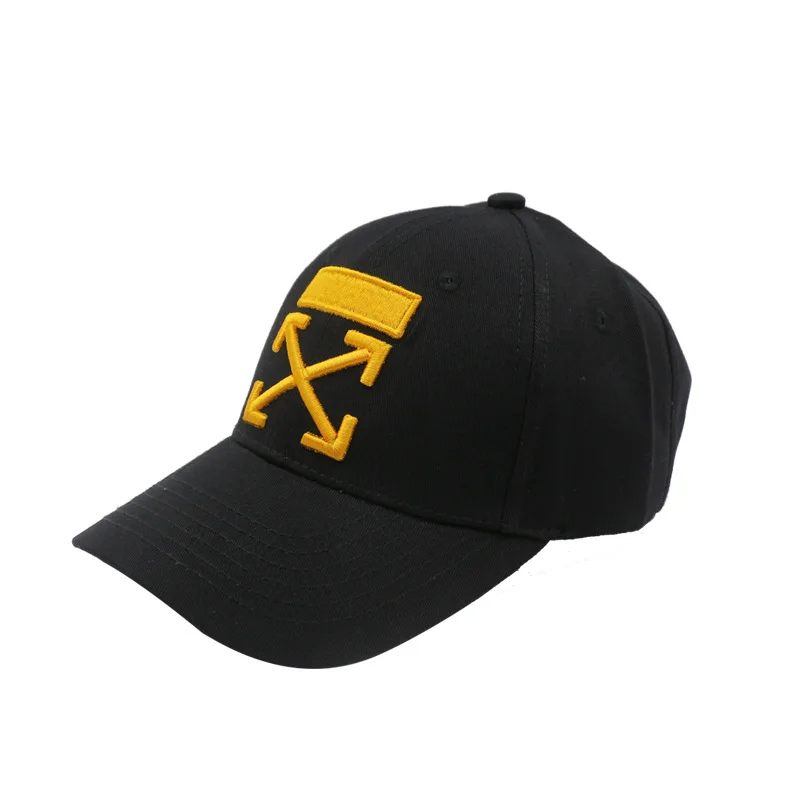 

New product promotion embroidery Cotton Warning label baseball cap Male and female couple sun hat hard cap Hip-Hop Cap